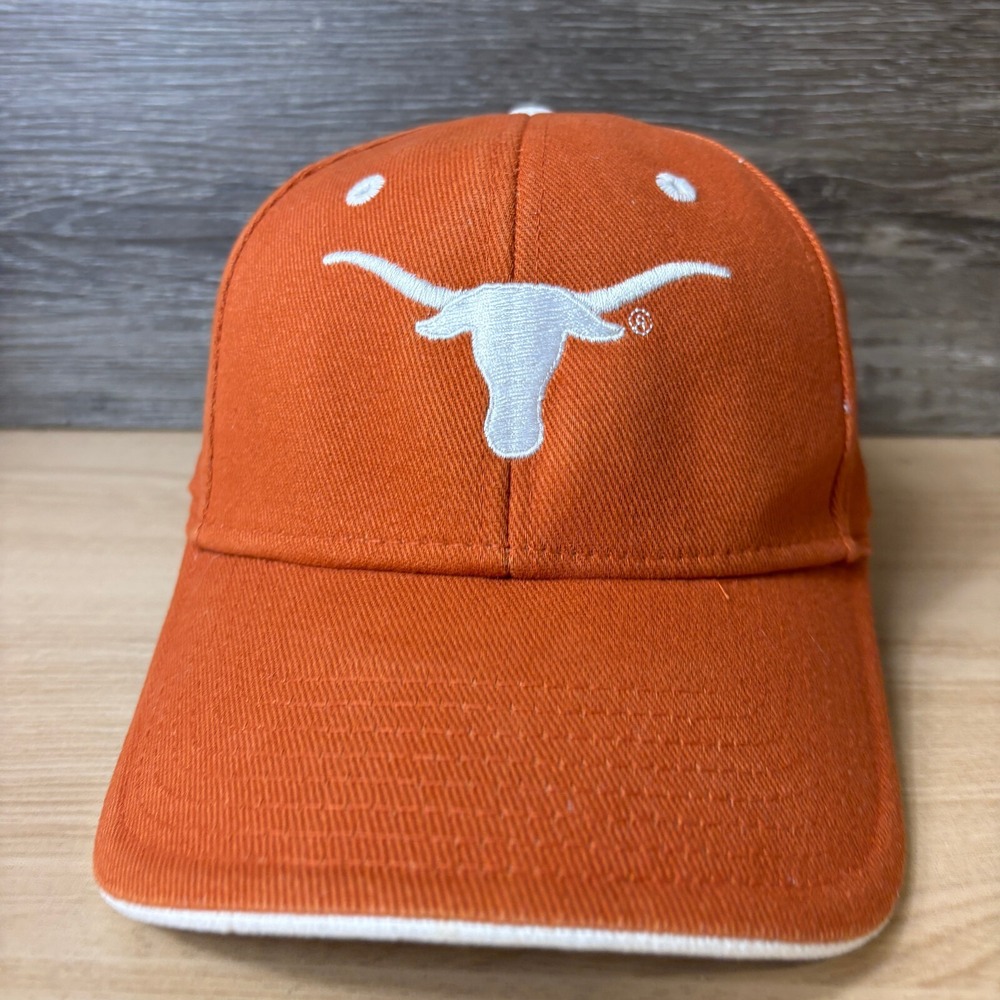 Texas Longhorns Hat Cap Strap‎ Back Orange Football College Adjustable - Picture 2 of 8